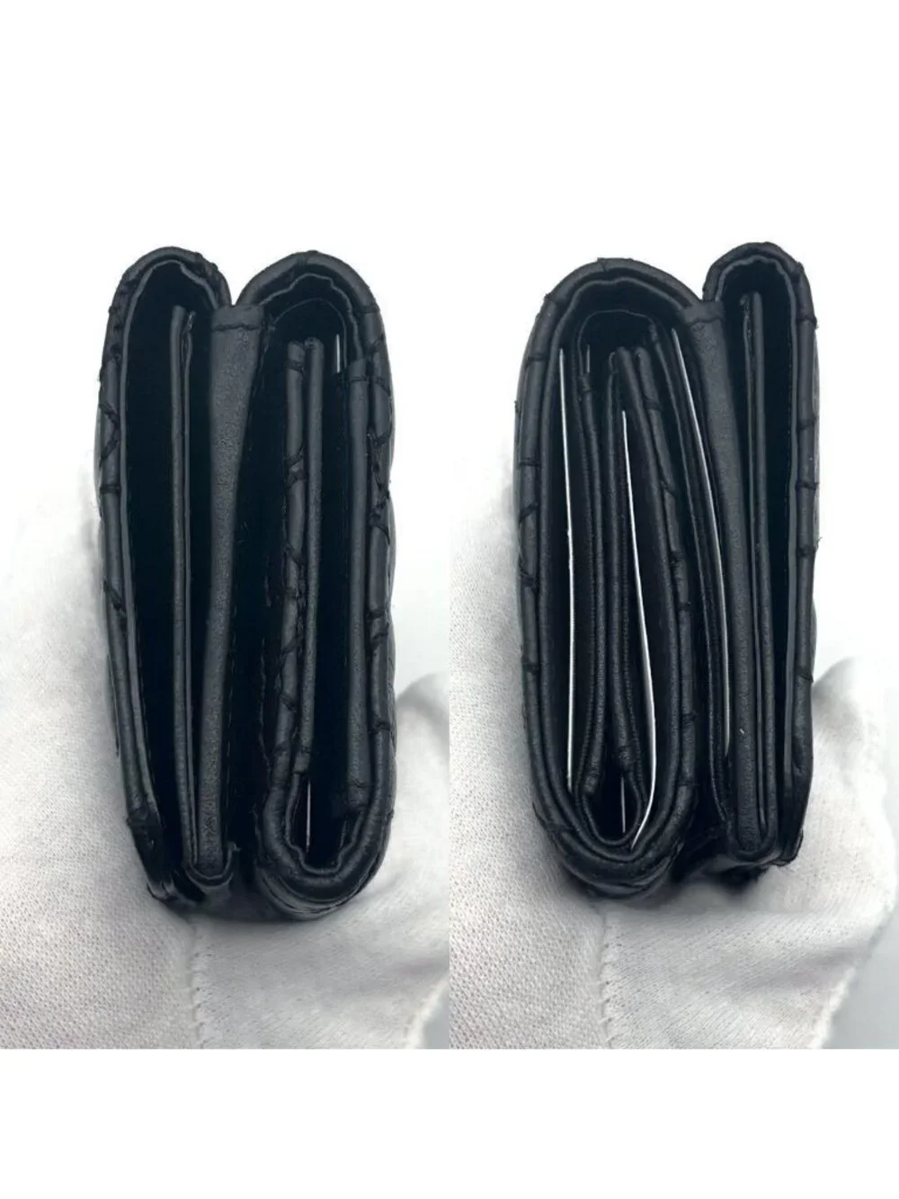 Chanel Wallet Camellia Stitch Trifold